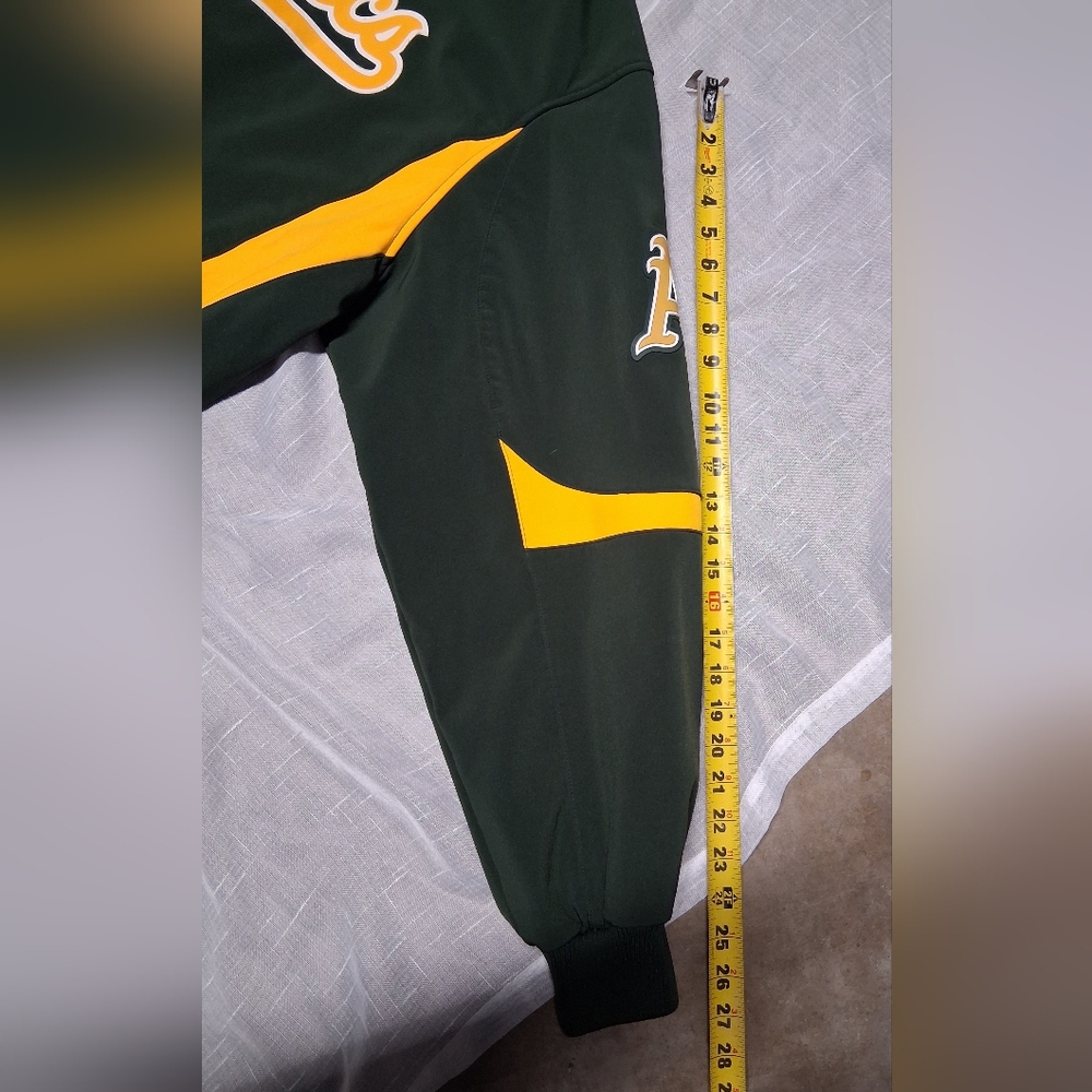 Majestic Green and Yellow Athletics Jacket - Picture 5 of 11